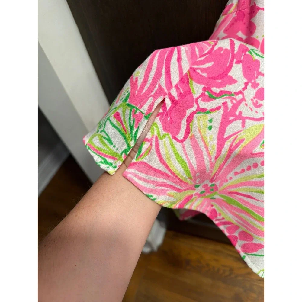 Lilly Pulitzer Kids Mini Carlotta Maxi dress featuring gold embroidery‎ 5